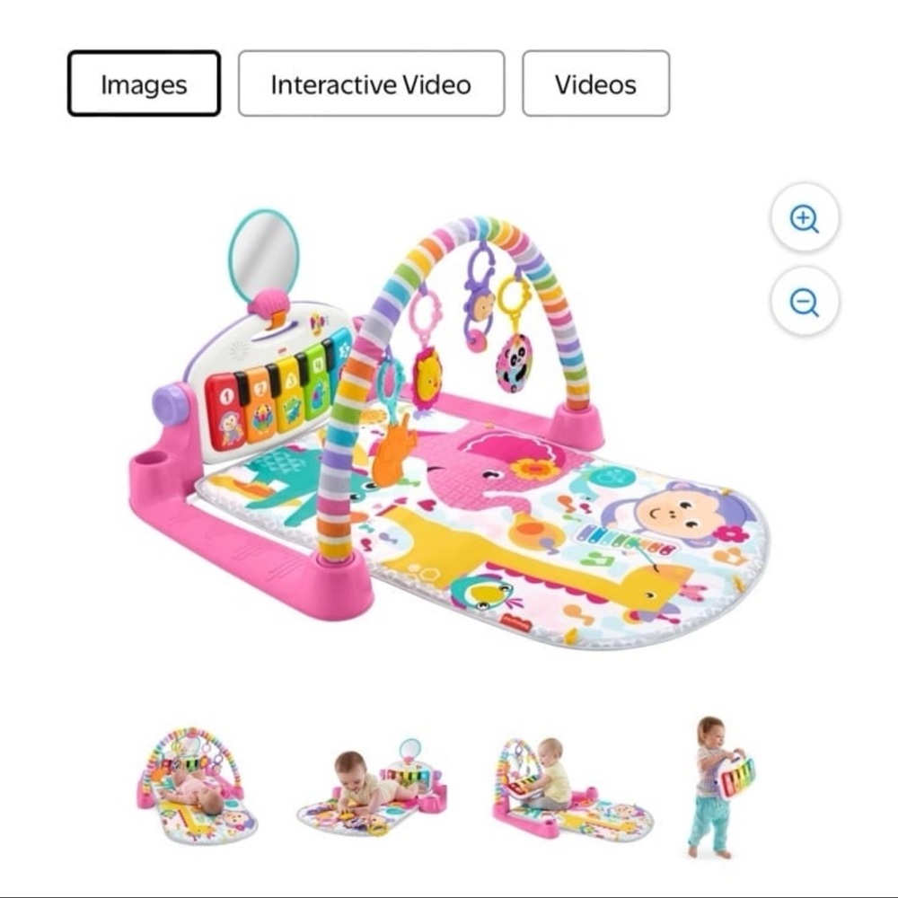 Baby Girl Fisher Price Kick & Play Piano Gym Play Mat
